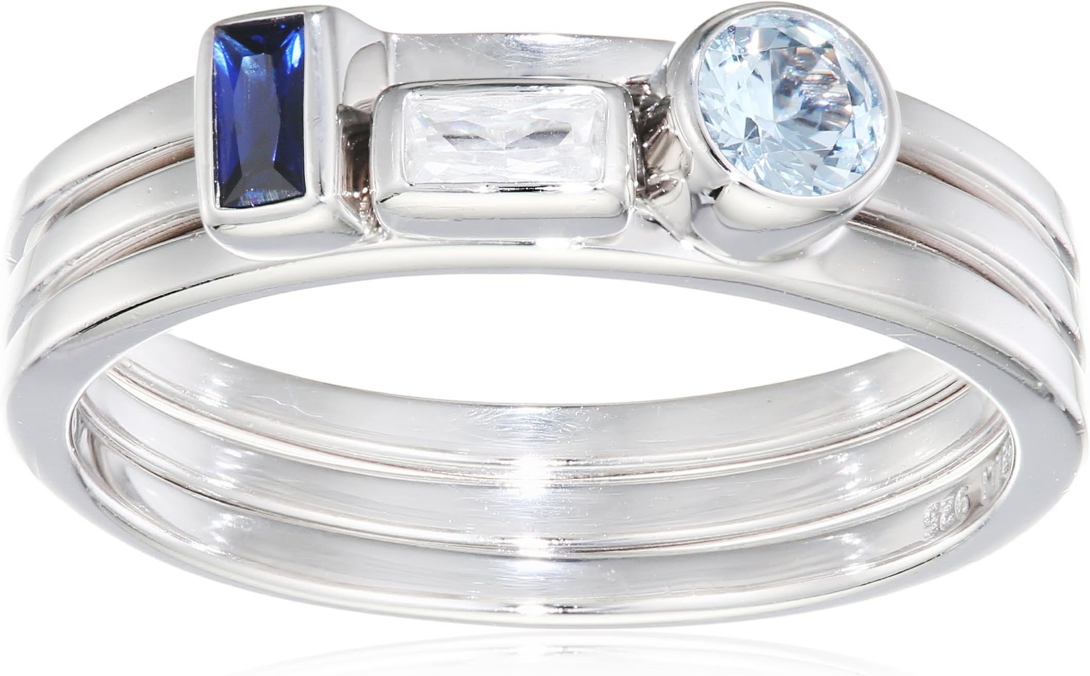 Fiorelli Silver Women Multicolour Cubic Zirconia Ring