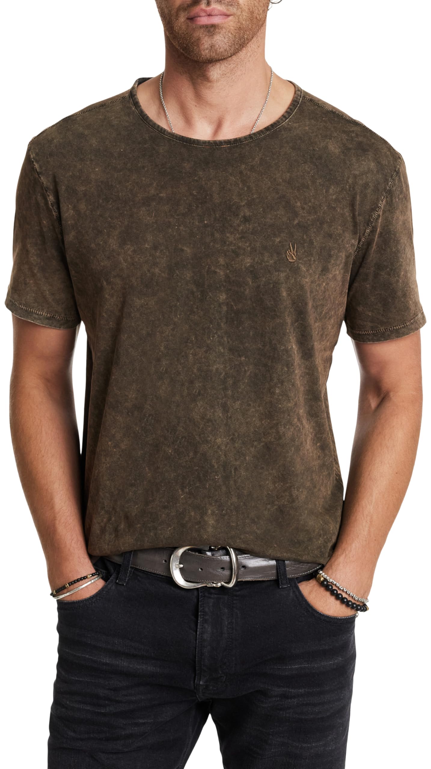 John Varvatos Gould Crew Sienna Brown XL