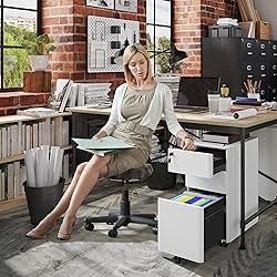 YITAHOME 3-Drawer Metal Filing Cabinet with
