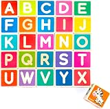 QUOKKA Wooden Building Blocks 26 Letter Numbers Puzzle Toddlers Educational view 7