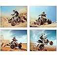 Summit Designs ATV Four Wheeler Motocross Wall Art Decor Prints - Set of 3 (8x10) Inch Unframed Pictures - Boys Bedroom Art, ATV Decor, ATV Racing Art, ATV Prints, Off Road Four Wheeler Artwork
