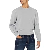 Amazon Essentials mens Long-sleeve Lightweight French Terry Crewneck Sweatshirt