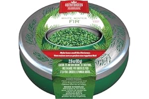 Scentsicles Flameless Fragrance, White Winter Fir Scent, Frangrance-Infused Recyclable Paper Ribbons, Decorative Tin (1 Pack)