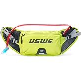USWE Zulo Hydration Hip Pack - with Organizer and Side Pockets, Bounce Free Hip Belt (2L, Yellow)