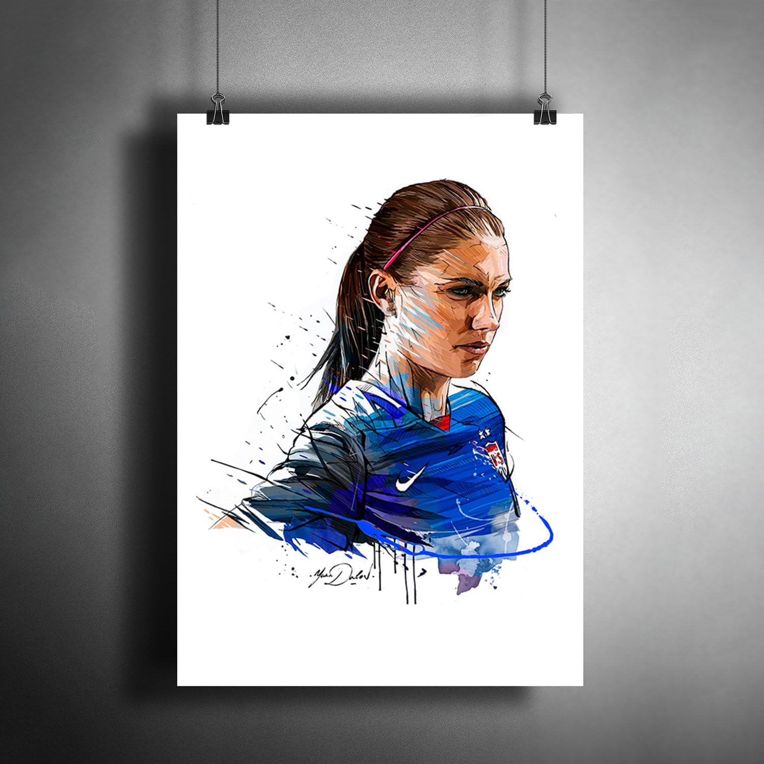 Amazon.com: Alex Morgan FC Soccer Football Art Poster Photo Print Decor ...