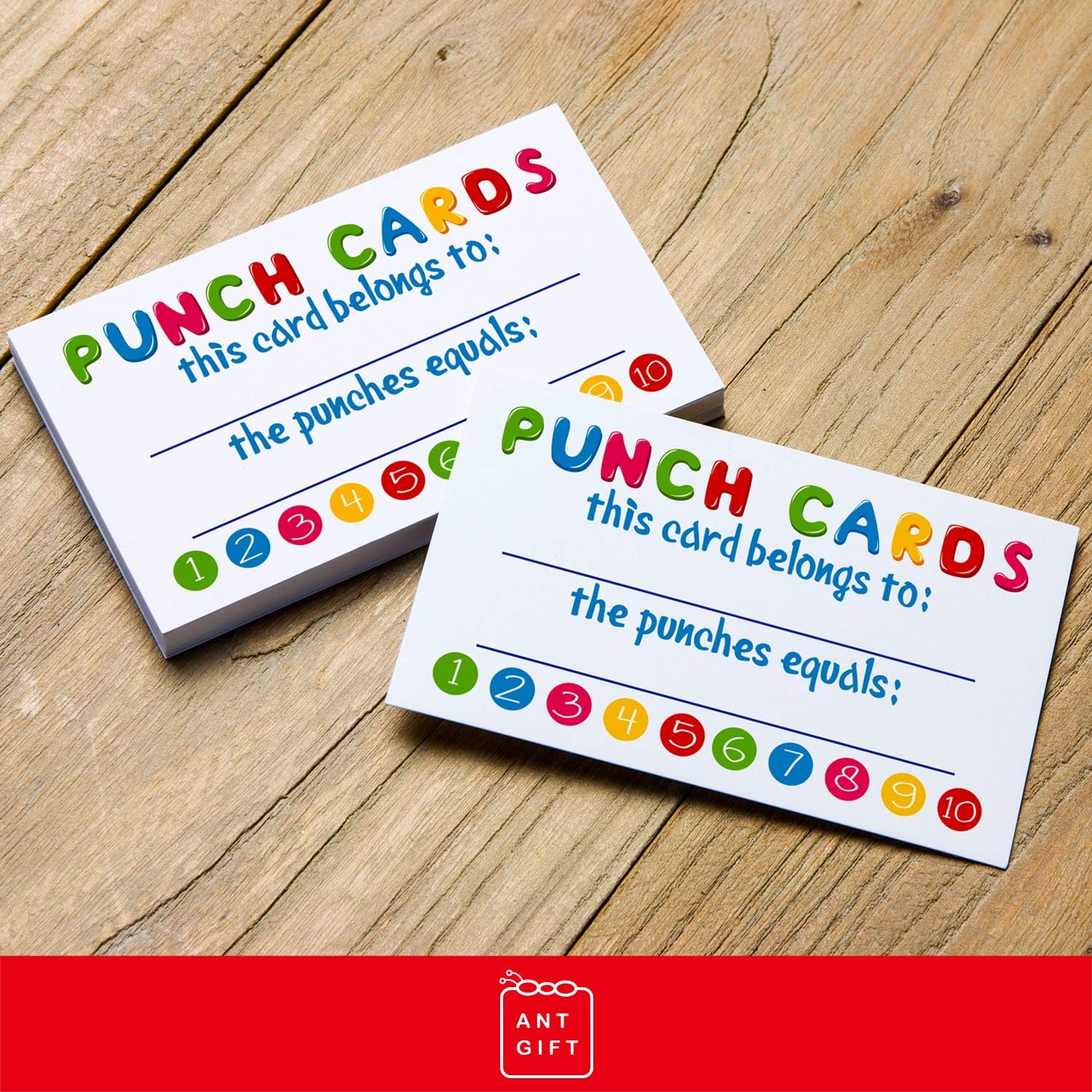 Incentive Cards-50 Rewards Punch Cards for Kids, Students, Teachers, Small Business, Classroom, Chores, Reading Incentive Awards for Teaching Reinforcement Loyalty Cards for Business Customers. : Office Products