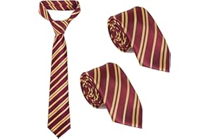 Loiahoer Wizard Striped Necktie,Wizard Tie Cosplay Halloween Costumes Accessories,Novelty Birthday Christmas Gifts