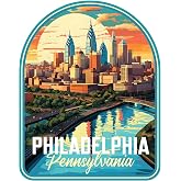Philadelphia Pennsylvania Design A Souvenir Decorative Flat Magnet 2-Inch