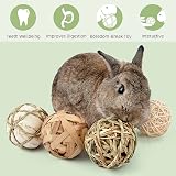 CAMITER 9 Pcs Rabbit Chew Toys Small Animal Grass Balls Rolling Toys view 6