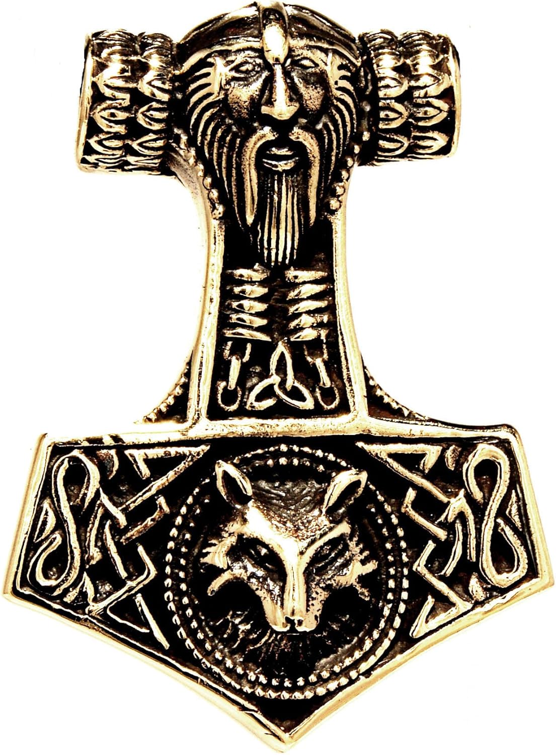Large Thor's Hammer Pendant Bronze