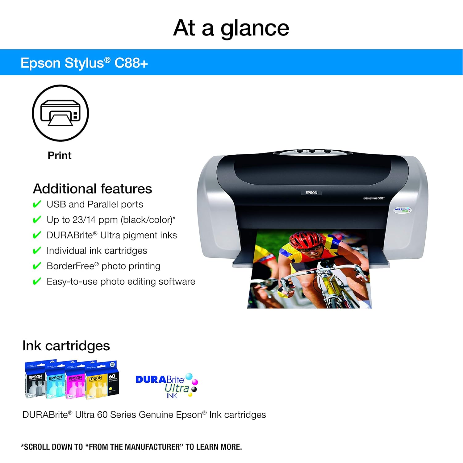 Amazon.in: Buy Epson Stylus C88+ Color Inkjet Printer (C11C617121) Online  at Low Prices in India | Epson Reviews & Ratings