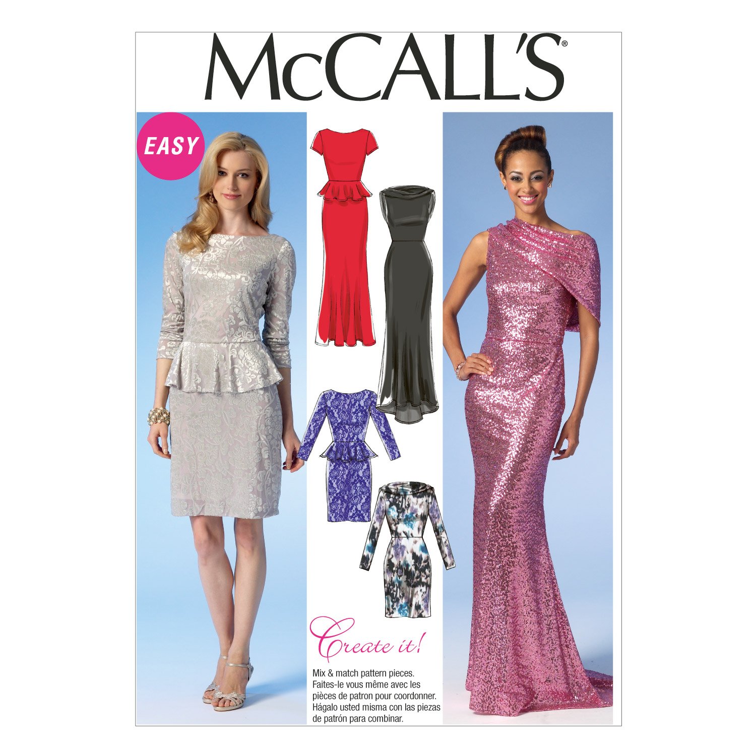 Mccall's Patterns MC7047E5 14/16/18/20/22 Misses Dresses