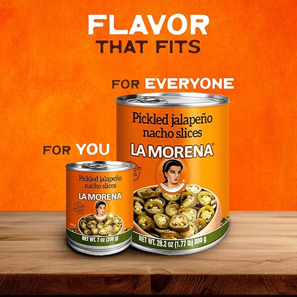 LA MORENA NACHO SLICES PICKLED JALAPENO PEPPERS 28 OZ (SINGLE)
