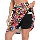 BLEVONH Women's Golf Skirt 20" Knee Length Skorts Skirts Drawstring Waist Tennis Skirts with Pockets