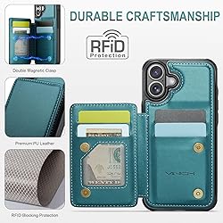 Vinich for iPhone 16 Plus 6.7" Wallet Case with