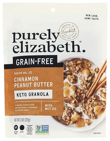 PURELY ELIZABETH, GRANOLA PEANUT BUTTER COLLAGEN GRAIN FREE,...