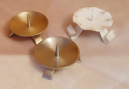 Kerzenständer,Kerzenteller,Kaminleuchter -gold,silber-für Taufkerze/Kommunionkerze,Konfirmationskerze