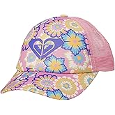 Roxy Girl's Sweet Emotions Trucker Hat – Adjustable Summer Cap with Mesh Back, Lightweight and Breathable