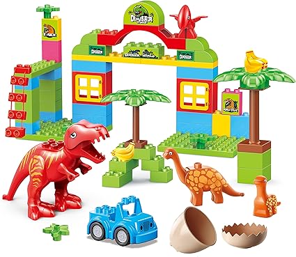 ToyVelt Dinosaur Blocks Toy 72 Piece 