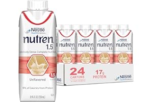 Nestle Nutren 1.5 Tube Feeding Formula Unflavored 250 mL Carton 24 Ct