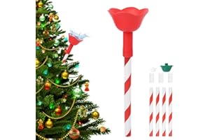 VISTARAFT 47 Inch Long Christmas Tree Watering Funnel, Christmas Tree Watering System Device Long Tree Watering Waterer Spout for Indoor Outdoor Xmas Tree - Red