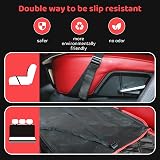 KYG Car Seat Cover Hammock with Side Protection 135 x 148 cm Red Black view 8
