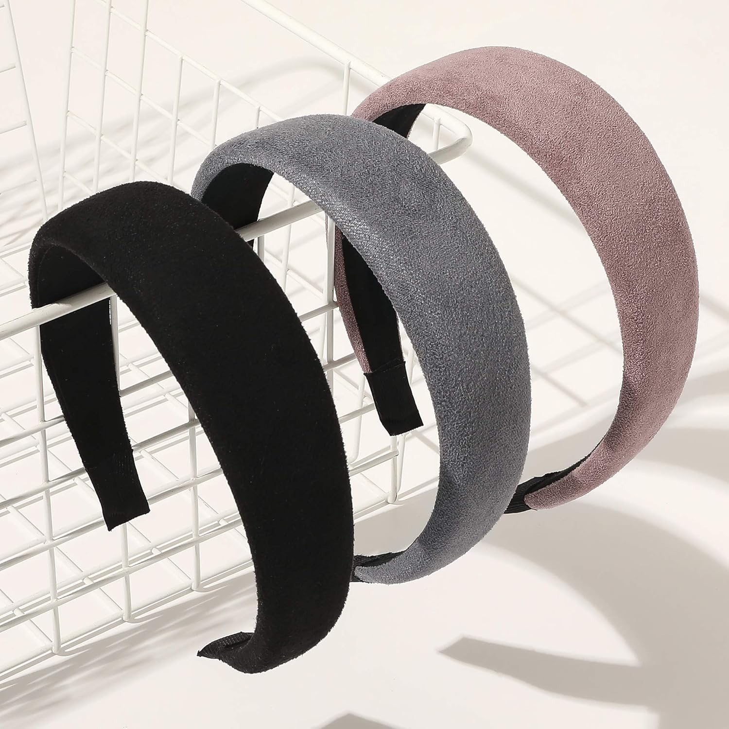 Ivyu Headbands for Women Head Bands - Fashion Womens Headband Diademas Para Mujer De Moda Hair Accessories Hairbands for Girls No Slip Cute Black Pink Gray Headband Gift for Women: Beauty