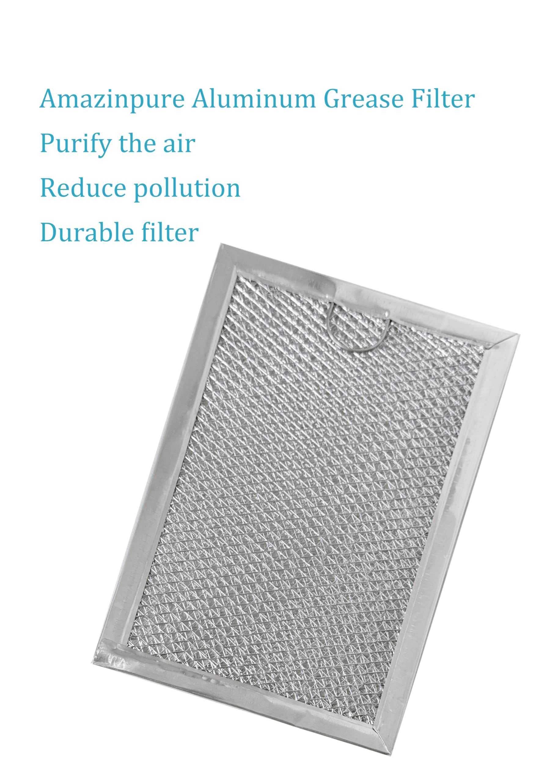 Amazinpure 4-Pack WB06X10309 5230w1a012b Microwave Grease Filters Compatible with GE WB06X10359 WB06X10654 LG 5230W1A012A 5230W1A012C Frigidaire 5304464105 5304478913 Kenmore PS228019