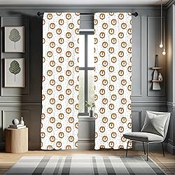 Lunarable Lion Curtains, Pattern of Triangles and