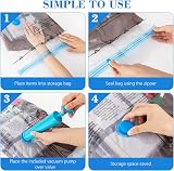 MagicQCraft 6 Pack Large Vacuum Storage Bags 80x60cm with Hand Pump view 6