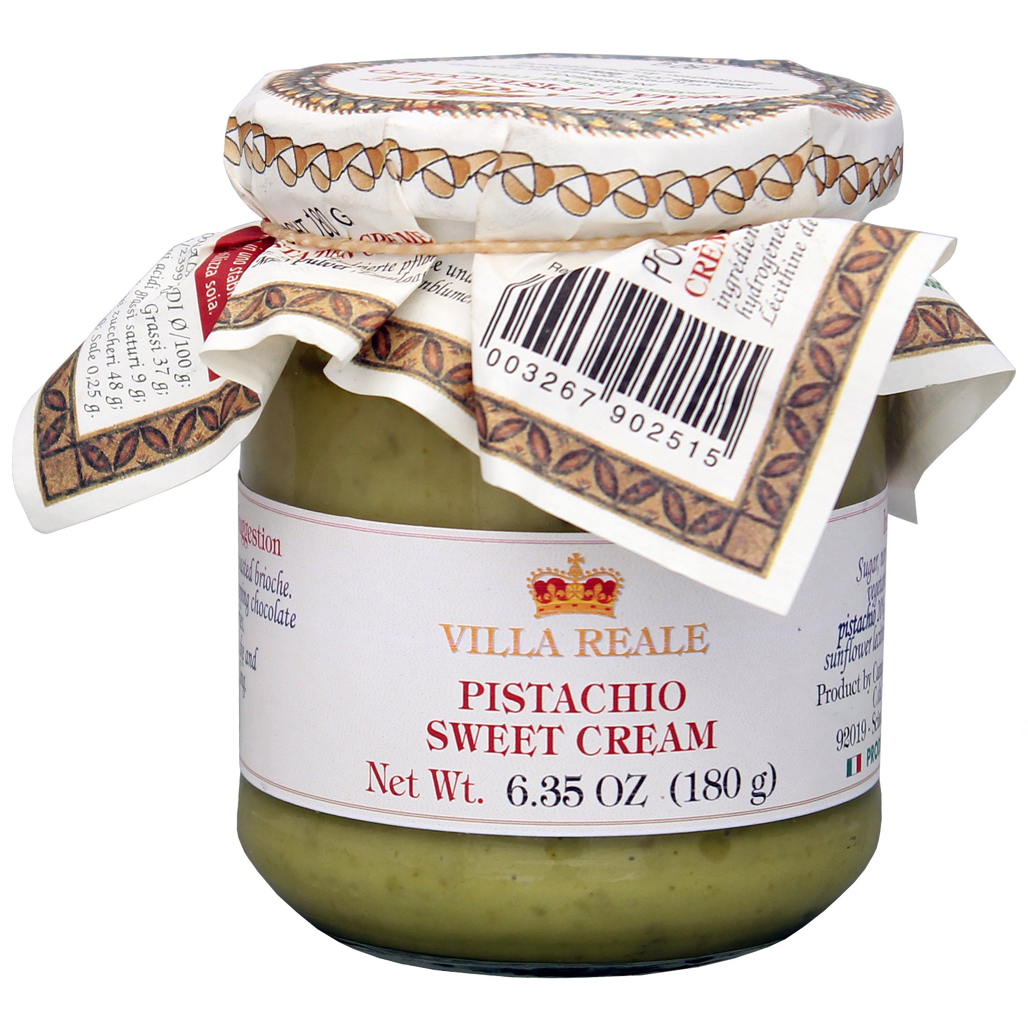 Premium Organic Pistachio Spread from Sicily by Stramondo 8.8 oz Grocery