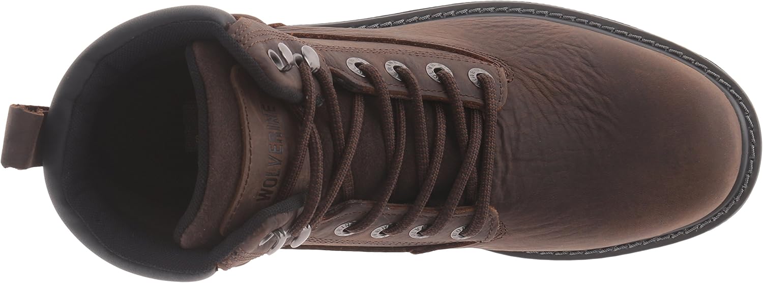 wolverine men's floorhand 6 inch waterproof soft toe work shoe