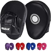 Kruzak Plain Punching Mitts for Muay Thai MMA Training, Focus Pads for Boxing Martial Arts and Punching Target