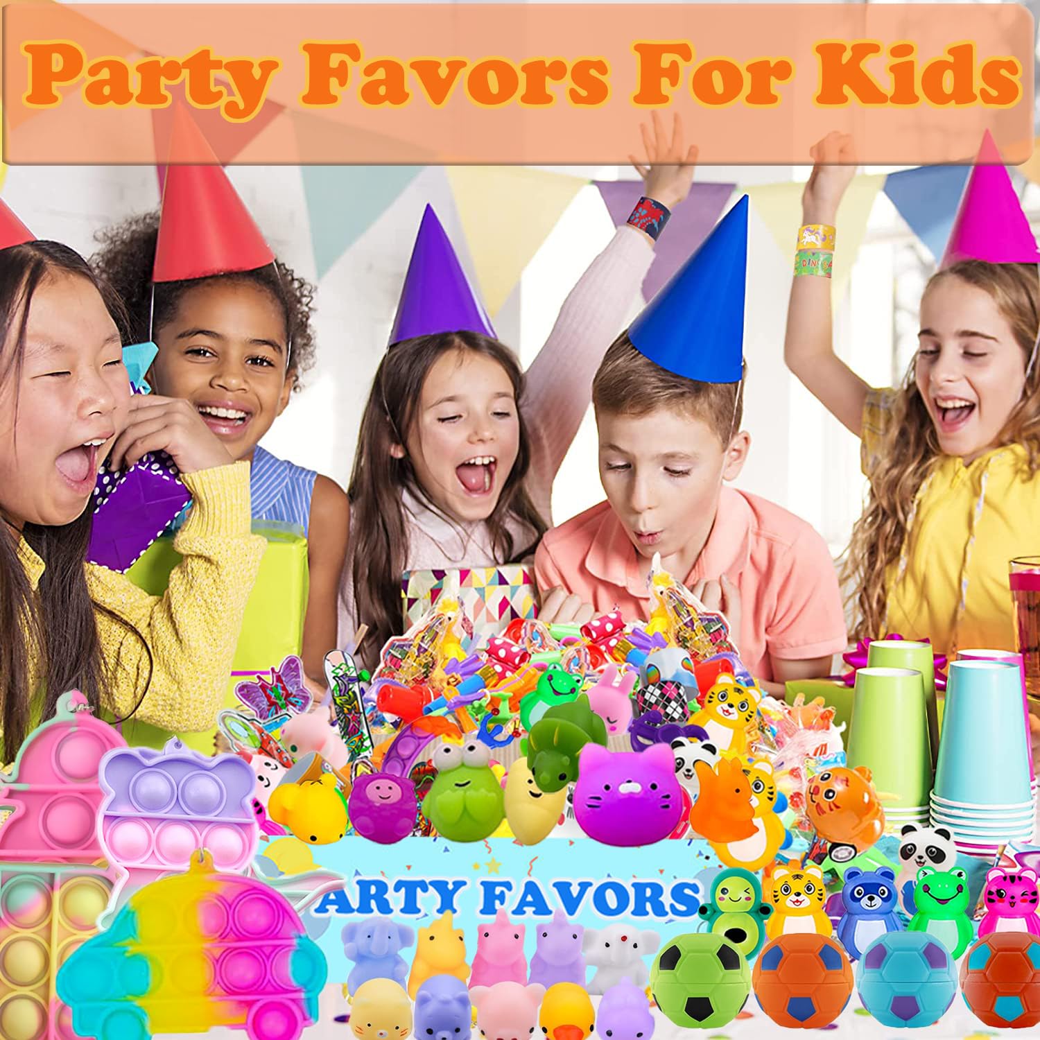 YOAUSHY 127 Pcs Party Favors for Kids, Treasure Box Toys for Classroom, Prizes Box Toys Classroom, Goodie Bags Stuffer Pinata Fillers, Treasure Chest Toys