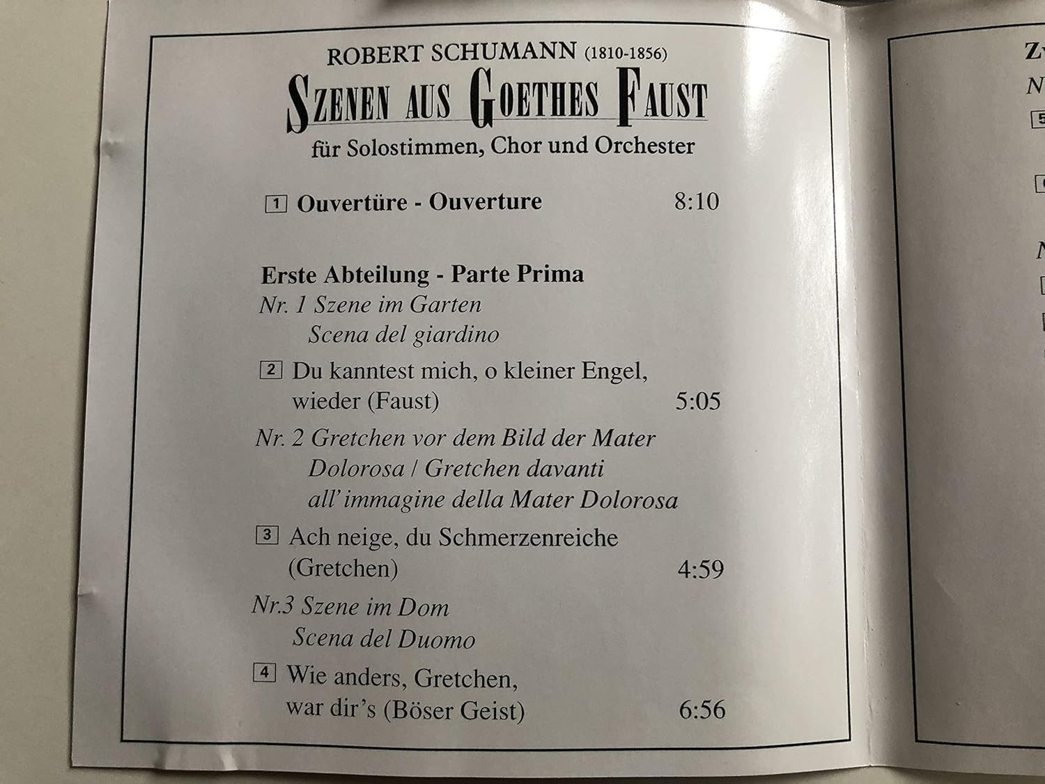 Schumann Britten Fischer Descau Harwood Pears Scenes From