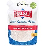 Redmond Real Salt - Ancient Fine Sea Salt, Unrefined Mineral Salt, 16 Ounce Pouch (2 Pack)
