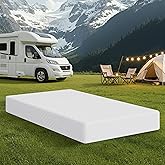 MLILY Short Queen RV Mattress in a Box, 10 inch Mattresses for RVs, Campers & Trailers, Green Tea Memory Foam Mattress for Co
