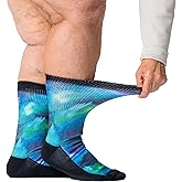 Viasox EasyStretch Diabetic Crew Socks for Men & Women, Non Binding Neuropathy Socks