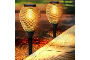 Collasis Solar Pathway Lights Outdoor, LED Solar Lights for Outside IP65 Waterproof Landscape Path Garden Decorative Lights Solar Powered Lighting for Yard Patio Walkway Driveway Decor, 2 Pack