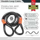 Burg-Wachter 12MMX1.2M Braided Steel Security Cable Lock 121C view 2