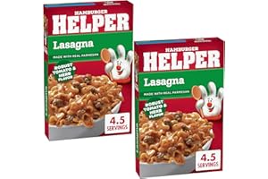 VENDING 2 U Hamburger Helper Pasta Lasagna, 6.9 Ounces, Pack of 2, Bundled With V2U Utensil Set