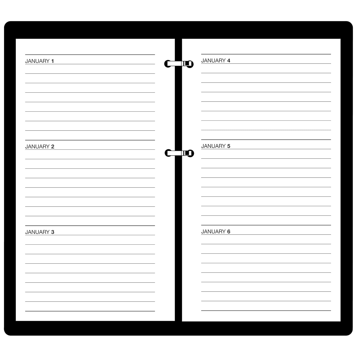 ATAGLANCE Daily Calendar 2017 Refill Desk Size 31/2 x 6 E01750