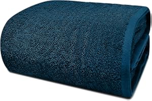 DAN RIVER Pack of 1 Bath Sheet 40x80 Inches, Big Towels Oversized Extra Large Bath Sheets, Absorbent Quick Dry Towels - Blue Opal