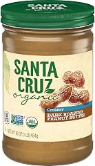 Santa Cruz Organic Organic Dark Roasted Creamy Peanut Butter, 16 OZ