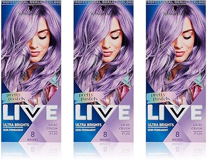 Schwarzkopf Live Ultra Brights Pretty Pastel Lilac Hair Dye Semi Schwarzkopf Live Ultra Brights Pretty Pastel Lilac Hair Dye Semi