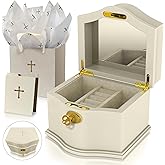 Littlest Saint Sophia Box by The, Luxury Baptism Gift for Girls, Christian Keepsake Jewelry Box for Christening or Dedication, Sentimental Gift from Godparents, Family, or Friends Keepsake Box