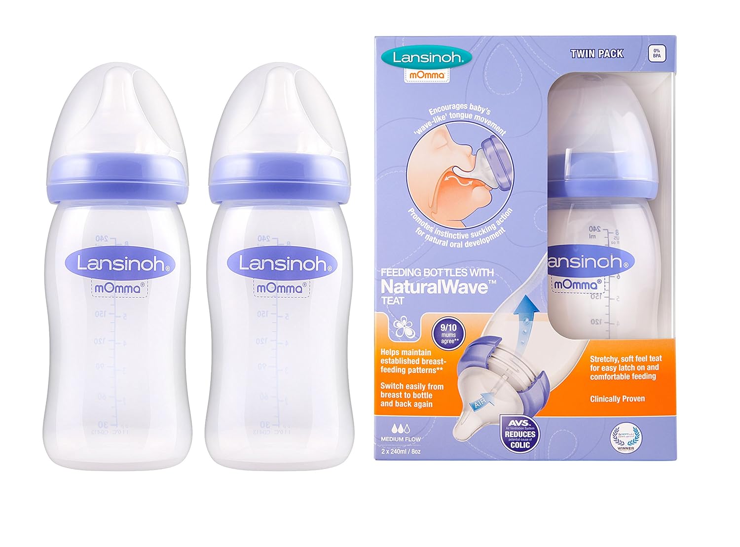 lansinoh natural wave bottle