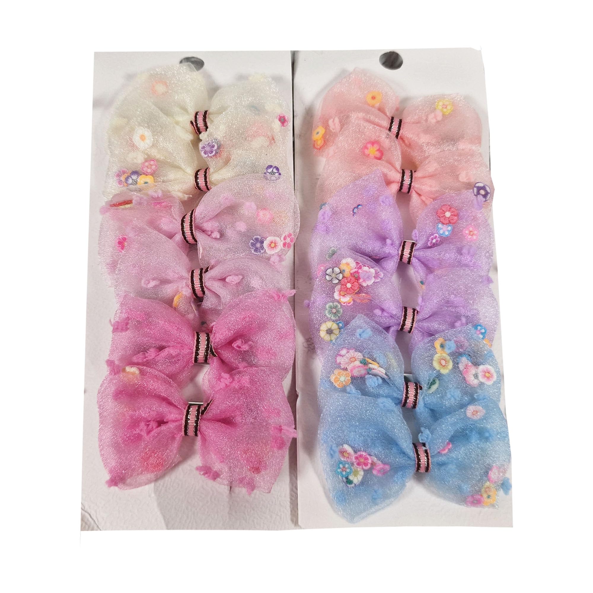 Royal Icon Baby Hair Clips for Girls | Adorable Bow Baby Girls Hair Accessories with Snap Clip Design for Hair | Pack of 6, 8, and 12 Assorted Colors Girls Hair Clips for Kids