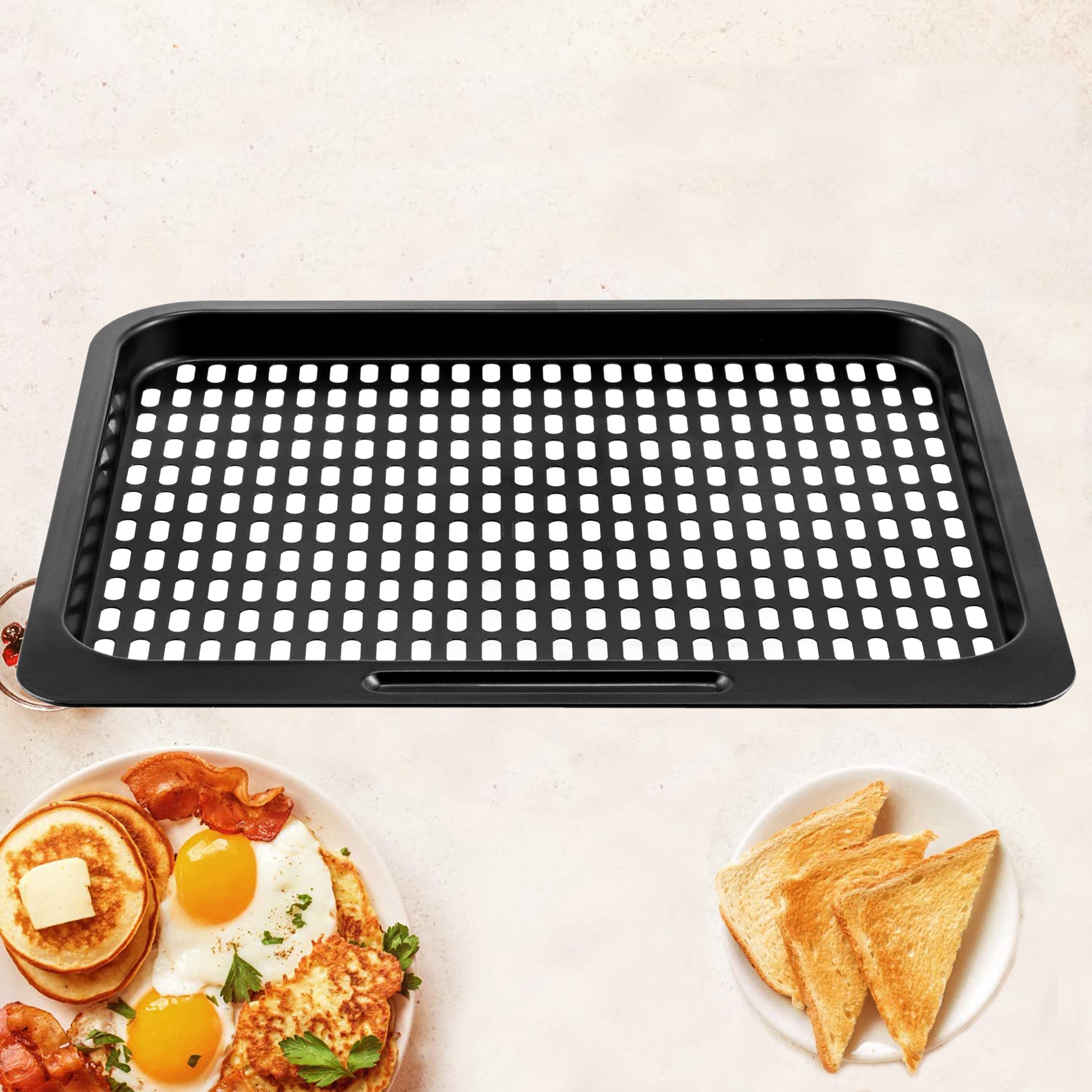 Cooking Tray for Instant Vortex Plus 10 Quart Air Fryer,3 Pcs Replacement Parts for Innsky 10.6 Qt Oven,Nonstic Cooking Rack,Air Fryer Replacement Parts and Accessories