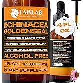 Echinacea and Goldenseal Root Liquid Extract - Natural Immune Support - Echinacea Drops with Goldenseal - Alcohol & Sugar Free Tincture - 4 Fl.Oz.